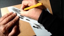 Help- Ghost on the table- - How to Draw 3D Ghost - 3D Trick Art Drawing - VamosART