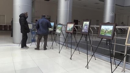 ESKİŞEHİR - Asliye ceza hakimi Adalet Sarayı'nda resim sergisi açtı