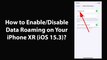 How to Enable/Disable Data Roaming on Your iPhone XR (iOS 15.3)?
