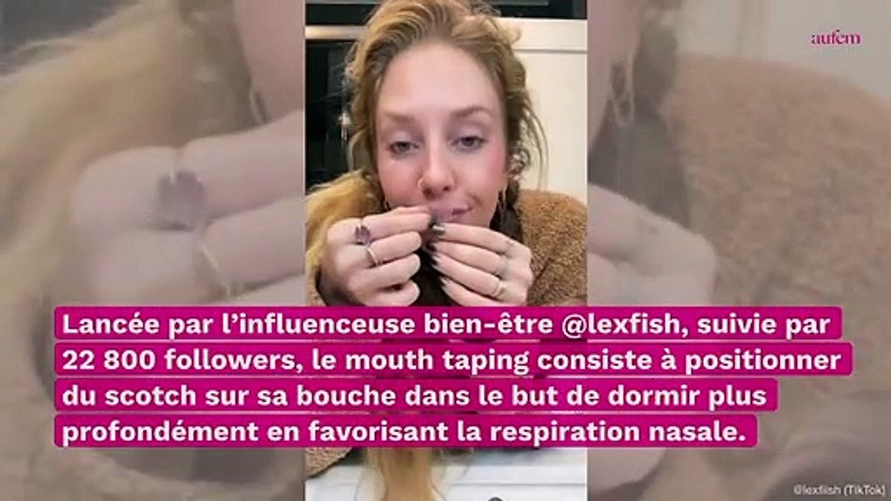Qu’est-ce que le mouth taping, cette tendance TikTok dangereuse pour le sommeil ?