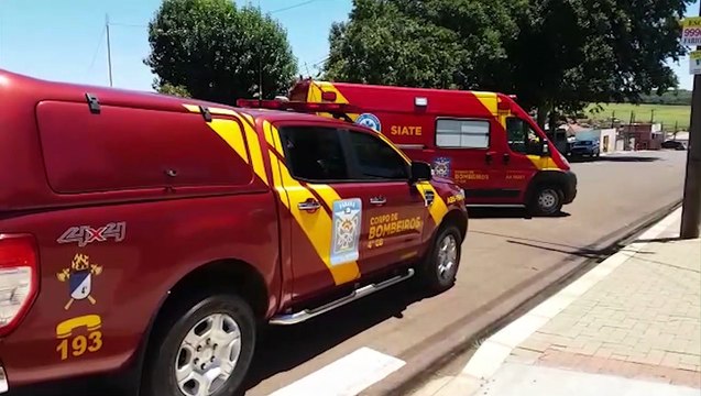 Homem fica em estado grave após colisão de trânsito no Bairro Floresta, em Cascavel