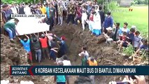 Pemakaman Korban Bus Bantul, 6 Orang Dimakamkan di Satu Liang Lahat