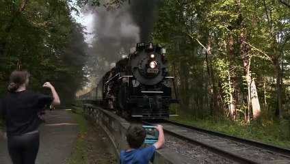 NKP 765 Steam Engine From Dead Stop