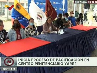 Inicia proceso de pacificación en el Centro Penitenciario Yare 1 de Miranda