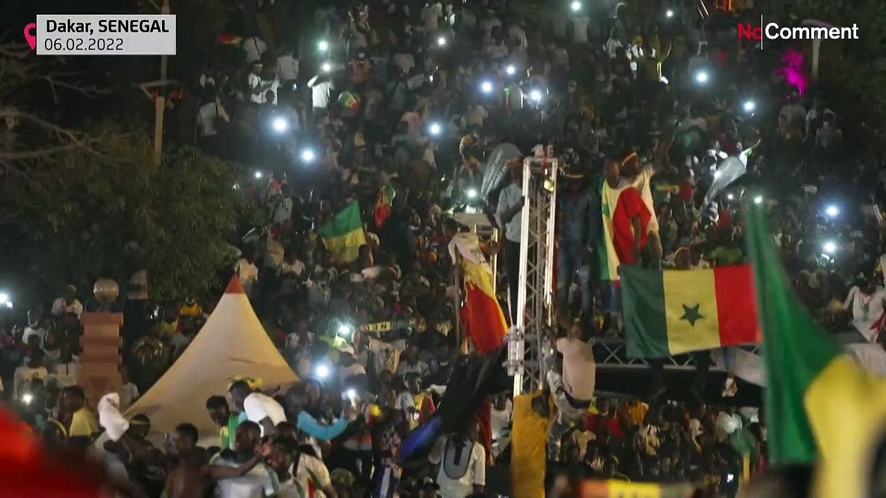 تصاویری از جشن و پایکوبی سنگالی‌ها پس از غلبه بر شاگردان کی‌روش