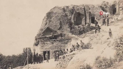 Frig Vadisi'nin Yunan işgali altındaki yıllara ait fotoğrafları ortaya çıktı- Yunanlar eserlerin üstüne 'tekrar geleceğiz' diye yazı yazmışlar