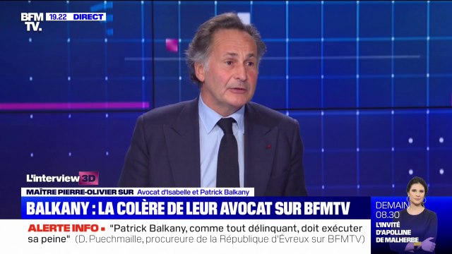 Me Pierre-Olivier Sur, avocat d’Isabelle et Patrick Balkany: Cette peine d'incarcération nous apparaît injuste