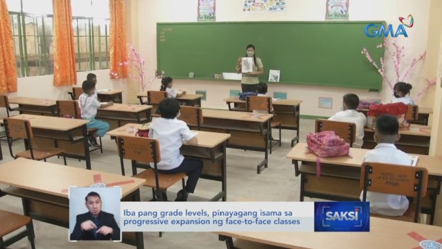 Iba pang grade levels, pinayagang isama sa progressive expansion ng face-to-face classes | Saksi