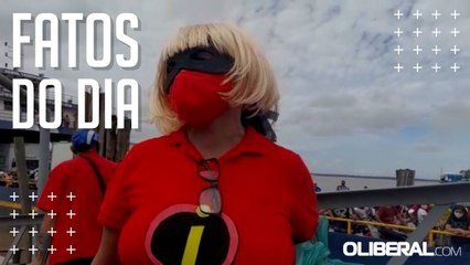 OUTEIRO: Mulher distribui máscaras e café da manhã na travessia