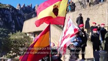 Manifestación carlista en Monserrat