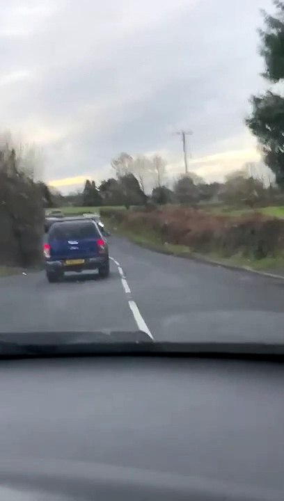 Bad Swerving Driver Causes Accident
