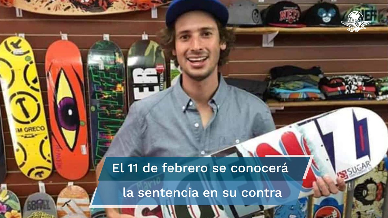 Declaran culpable al skater Mario Sáenz por feminicidio de Victoria Salas