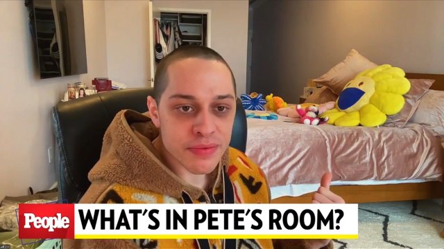 Pete Davidson gives PEOPLE (the TV Show!) a tour his bedroom in our exclusive interview