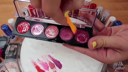 Mixing Makeup Into Glossy Slime ! Recycling My Makeup In Slime ! SATISFYING SLIME VIDEO ! #11