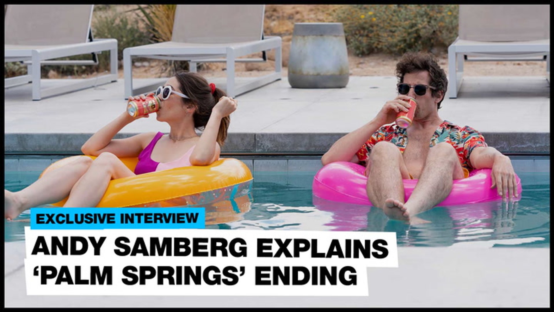 ⁣Andy Samberg explains 'Palm Springs' ending