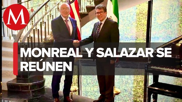 Ricardo Monreal se reúne con el embajador de EU, Ken Salazar
