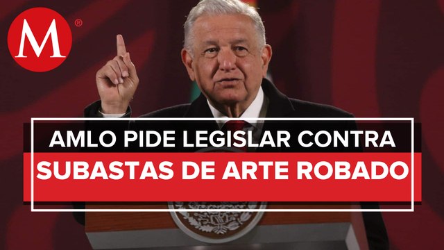 AMLO pide frenar subastas de arte prehispánico en Francia