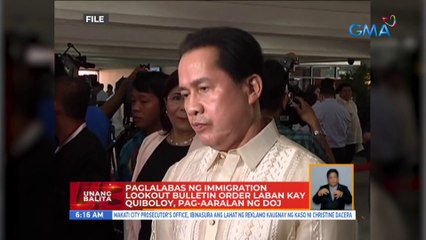 Paglalabas ng Immigration lookout bulletin order vs. Quiboloy, pag-aaralan ng DOJ | UB