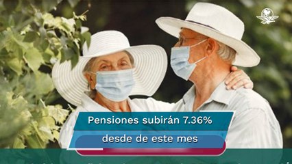 Suben pensiones 7.36% para ajustarlas a inflación, informa el IMSS