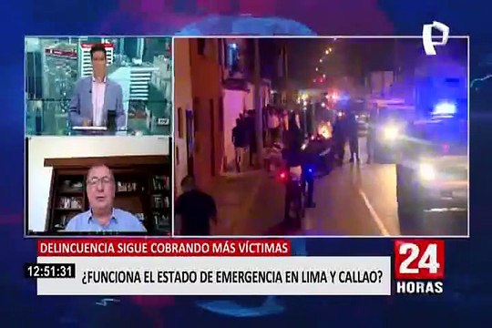 Expremier Valdés: Estado de emergencia no va a solucionar el problema de la inseguridad ciudadana