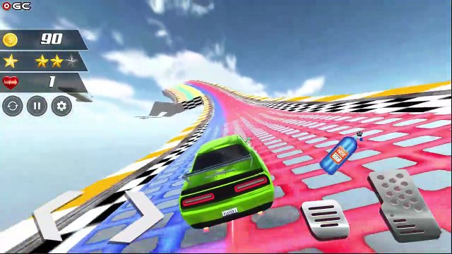 Crazy Mega Ramp Car Stunts / Impossible Super Car Driver / Android GamePlay #3