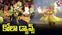 Kola Ritual for Nava Guliga Deity Organised at  Durga Parameshwari Temple _ Karnataka _ V6 News