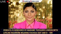 Zendaya is honoured by Madame Tussauds London with lifelike waxwork wearing fuchsia suit and d - 1br