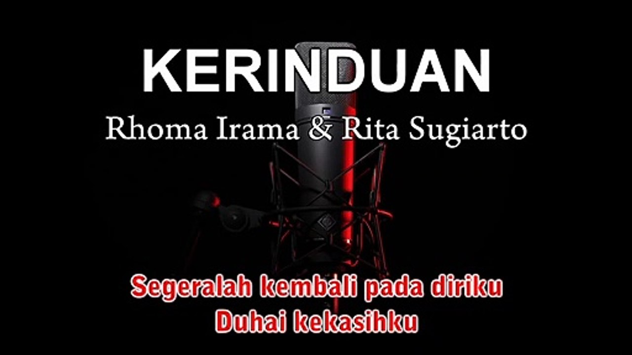 Kerinduan | Rhoma Irama & Rita Sugiarto | Karaoke Tanpa Vokal