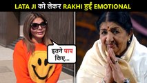 Rakhi Sawant Gets Emotional, Pays Tribute To Lata Mangeshkar