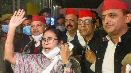 War of words over Mamata’s support for SP; Amit Shah briefs Parliament on Owaisi attack; & more