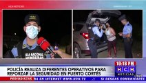 Policía Nacional realiza fuertes operativos en Puerto Cortés