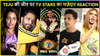 TV Stars Most Shocking Reaction On Tejasswi Lifting BB15 Trophy | Dipika, Shoaib, Prince & More