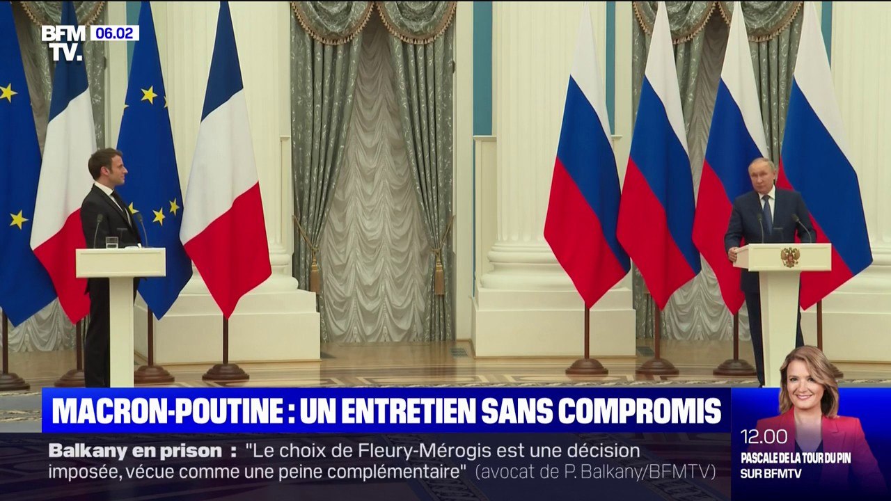 Que retenir des 5h de tête-à-tête entre Vladimir Poutine et Emmanuel Macron à Moscou ?