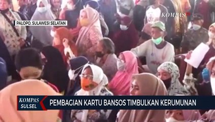 Pembagian Kartu Bansos Timbulkan Kerumunan