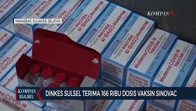 Dinkes Sulsel Terima 166 Ribu Dosis Vaksin Sinovac