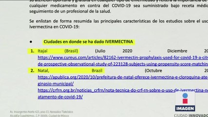 Secretaría de Salud de CDMX inisiste en defender uso de Ivermectina contra Covid-19