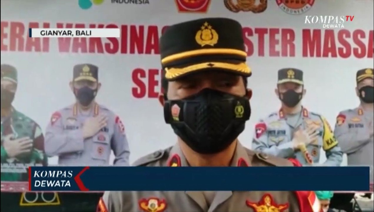 Cegah Covid-19, Polres Gianyar Semprot Disinfektan
