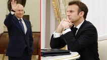 Putin'le görüşen Macron, gördüğü muamele sonrasında ülkesinde alay konusu oldu! Manşetten verdiler