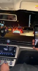 Maltepe'de E-5'te art arda makas attı, o anlar arkadaşı tarafından böyle görüntülendi