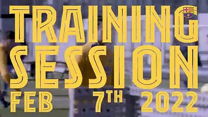 Eric García se ejercita con normalidad en el entreno / FCB