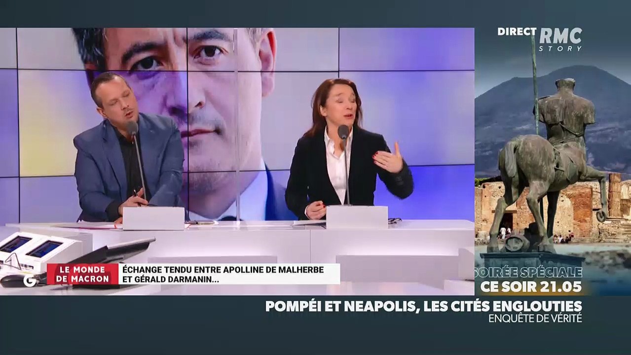 Le monde de Macron: Échange tendu entre Apolline de Malherbe et Gérald Darmanin - 08/02