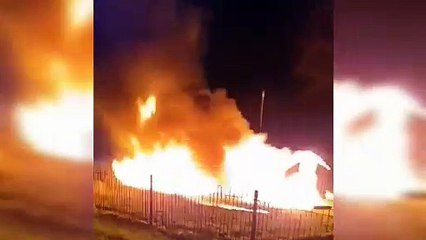 Ashford playground burns in huge fire
