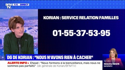 Sophie Boissard, DG de Korian: "Nous n'avons rien à cacher"