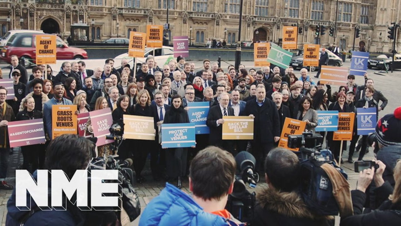 Agent Of Change - Music legends protest at Westminster to save small UK live music venues