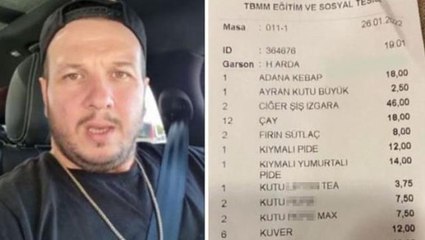 Meclis lokantasına ait adisyonu paylaşan Şahan'ın haklı isyanı: Bu gerçek mi?