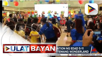 Ceremonial vaccination ng edad 5-11 sa Mandaluyong, may temang Wonderland