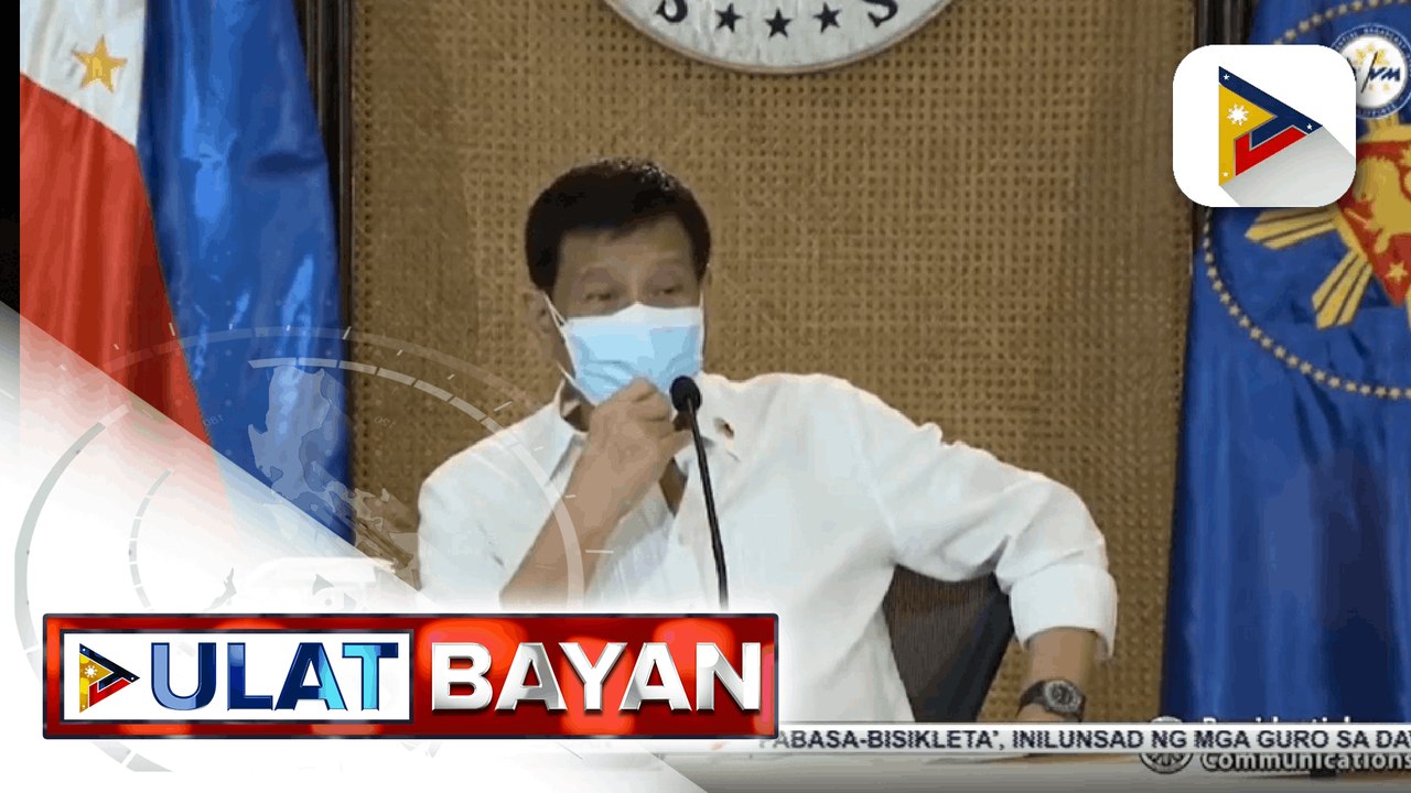 Pres. Duterte, nanawagan sa mga magulang na magpabakuna na kasama ang mga anak