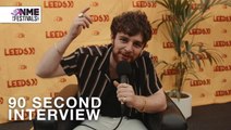 90-second interview: Tom Grennan at Leeds Festival 2017