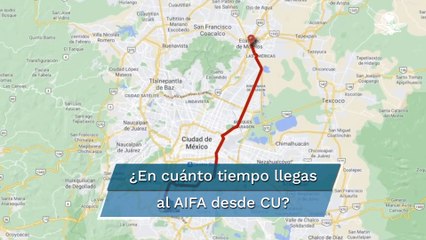 Casi tres horas para llegar de CU al Aeropuerto en Santa Lucía