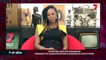 7-à-dire avec Rita Kwaminan, présidente de l'association des blogueurs de Côte d'Ivoire